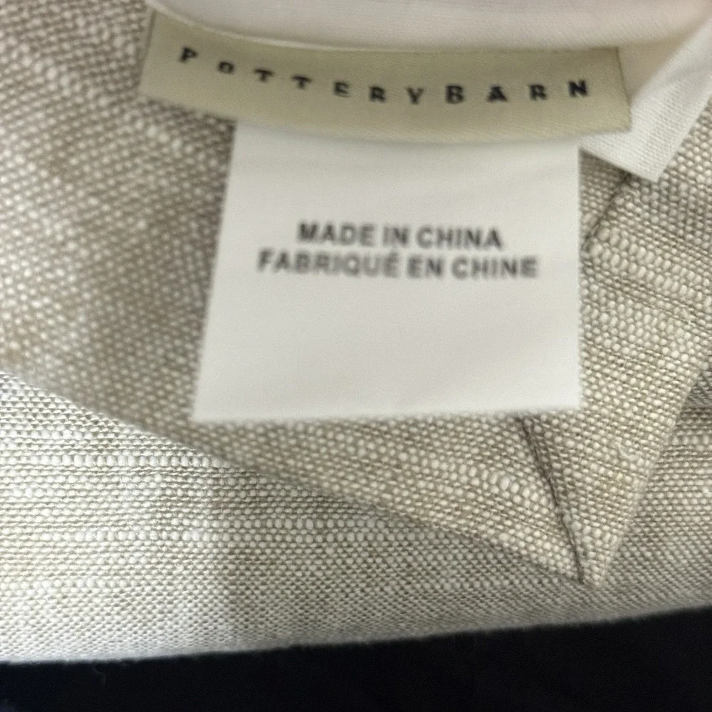 Pottery Barn Emery Linen Blackout Curtain Panel 100x84 Oatmeal x 2 $718 Retail